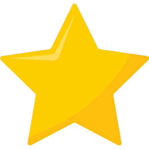 Bright yellow five-pointed star icon
