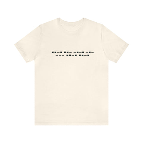 Fuck Off [Morse Code] T-Shirt - Garment-Dyed T-shirt