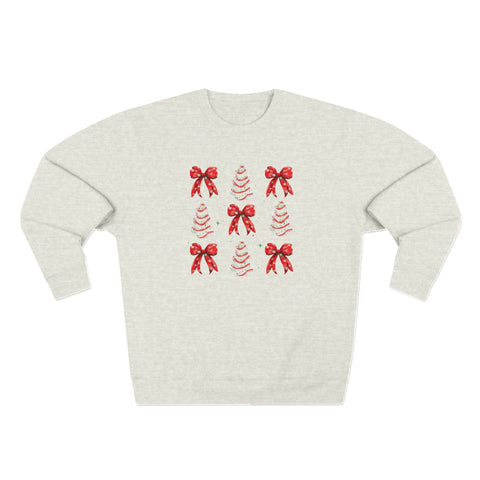 Tree Cakes & Bows - Unisex Crewneck Sweatshirt