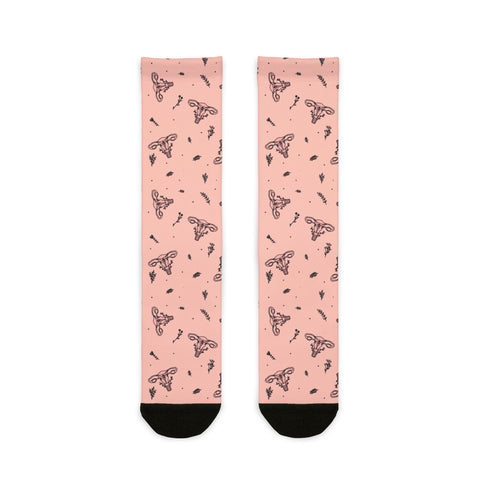 Floral Uterus (Crew Socks)