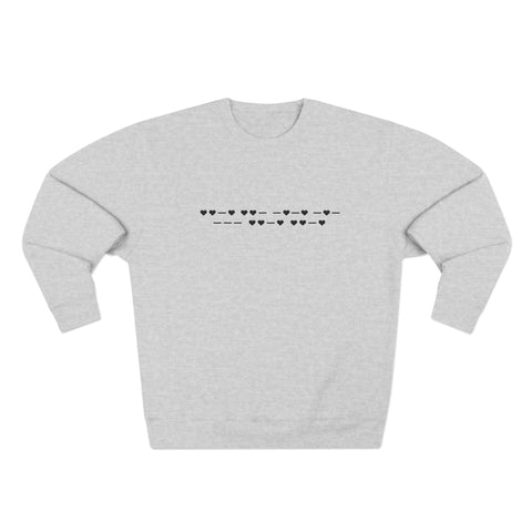 Fuck Off (Morse Code) Crewneck Sweatshirt