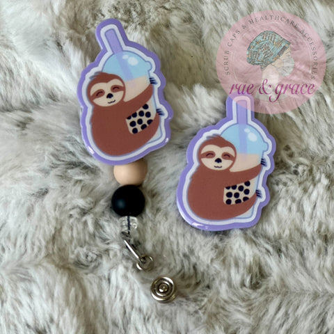 Sloth on Bubble Tea - Badge Reel