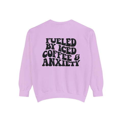 Fueled By Iced Coffee & Anxiety Crewneck Sweatshirt