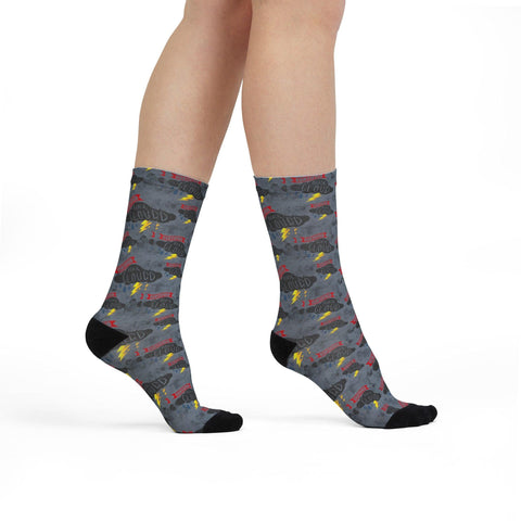 Certified Black Cloud (Crew Socks)