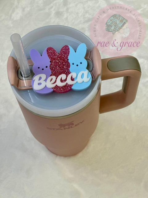 Easter Bunny Trio - Tumbler Tag