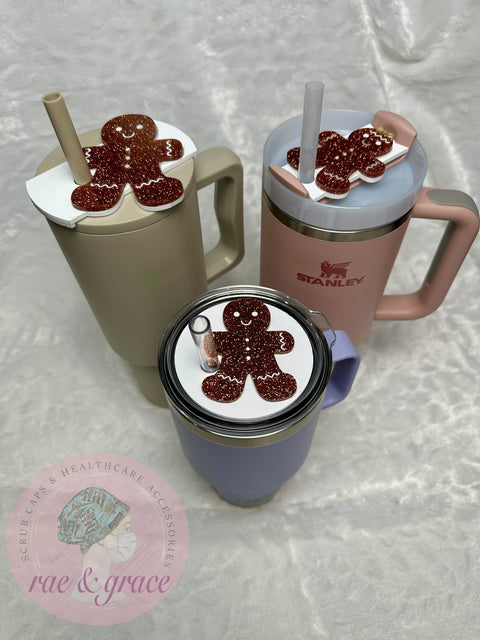 Gingerbread Man/Woman Tumbler Tag - rae & grace