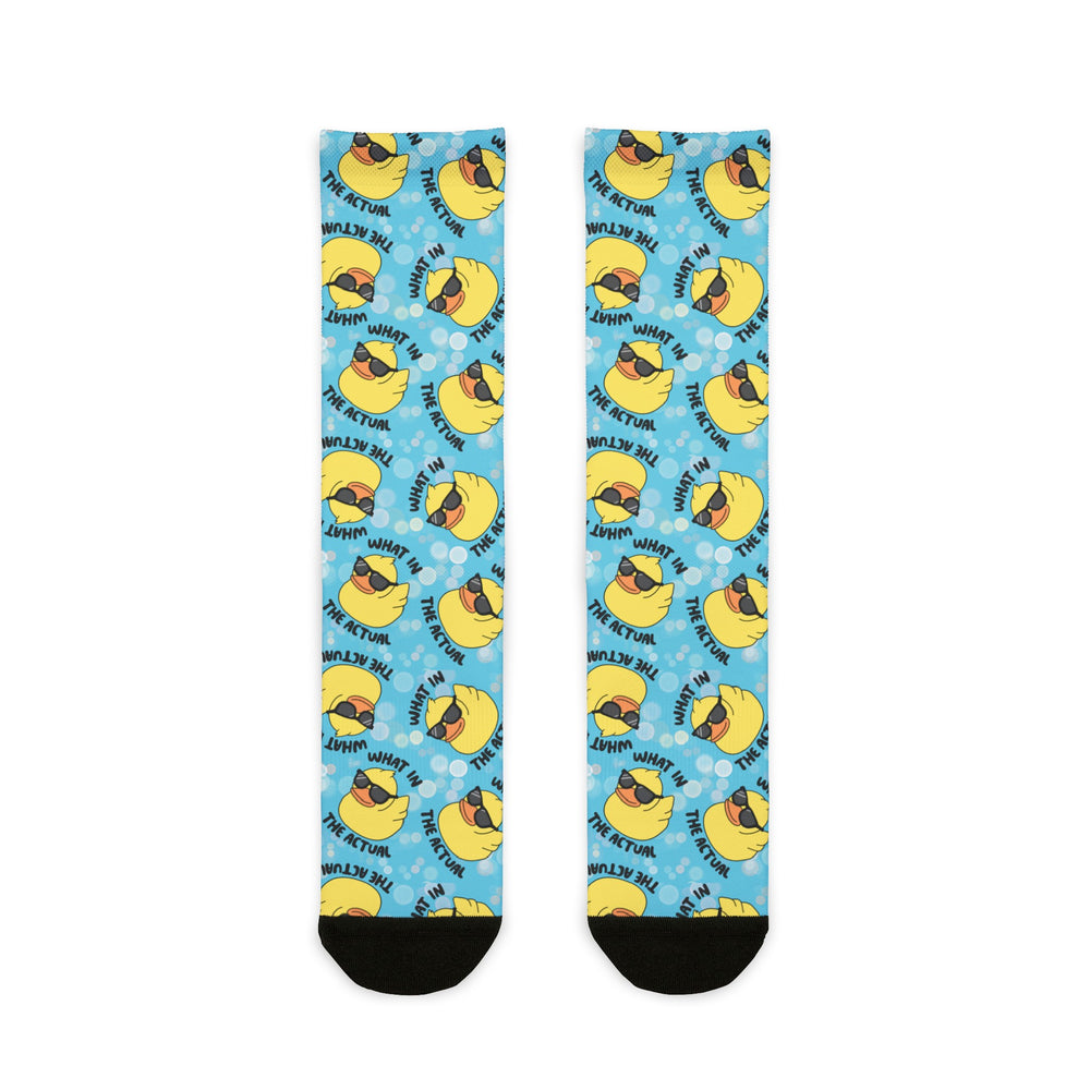 What In The Actual Duck (Crew Socks)