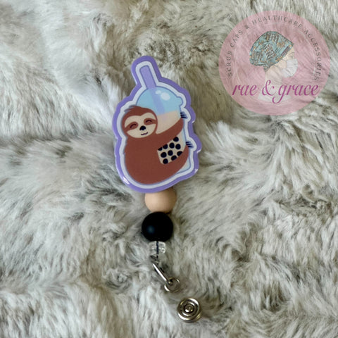 Sloth on Bubble Tea - Badge Reel