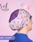 5 Of Peep - Scrub Cap - rae & grace - Euro - Accent Top
