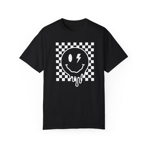 Melting [Retro] Smiley  - Garment-Dyed T-shirt