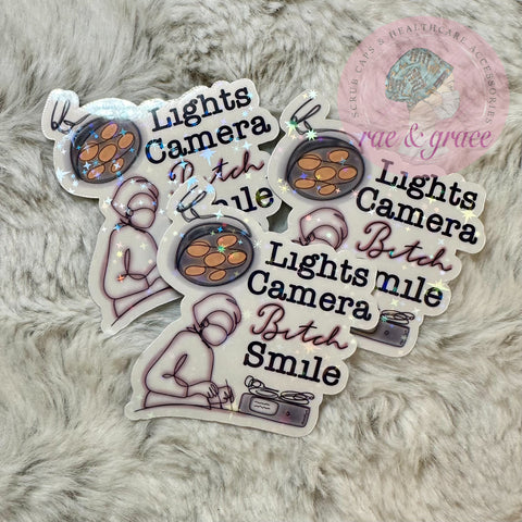 Lights, Camera, Bitch Smile (TS TTPD/TTORD) - Sticker