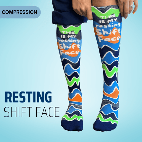 Resting Shift Face - Compression Sock