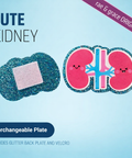 Cute Kidney - Badge Reel - rae & grace - Interchangeable Plate Only