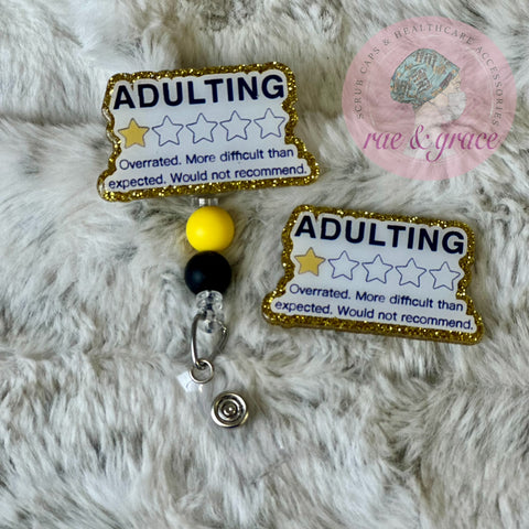 Adulting - 1 out of 5 Stars - Badge Reel