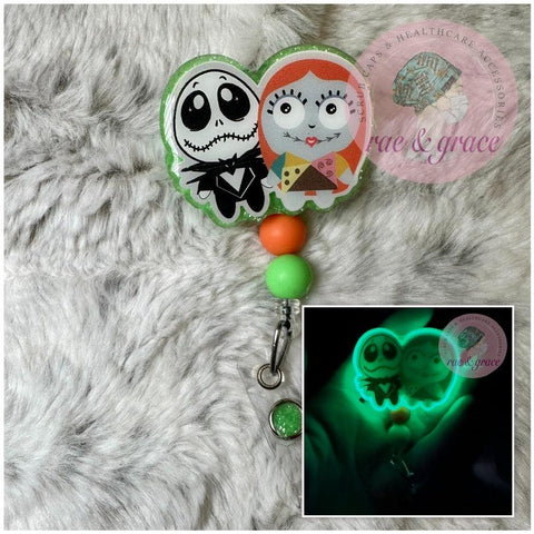 Jack & Sally - Glow In The Dark - Badge Reel