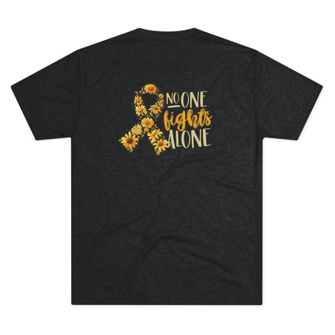 Childhood Cancer [front/back] - Tri-Blend Crew Tee