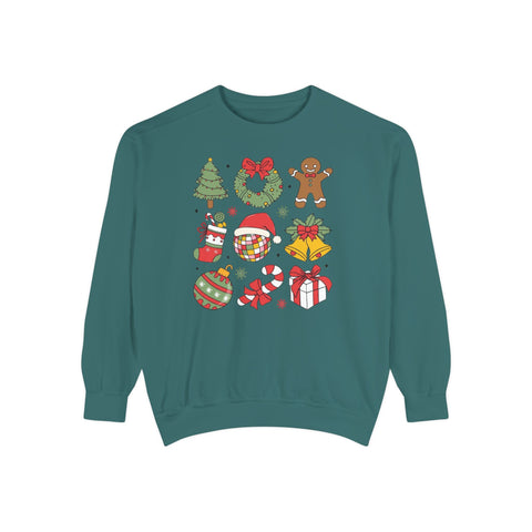 Retro Christmas - Garment-Dyed Sweatshirt