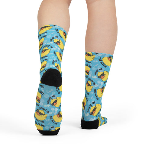 What In The Actual Duck (Crew Socks)