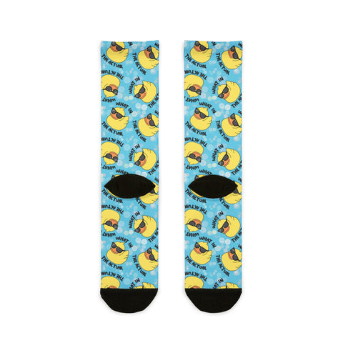 What In The Actual Duck (Crew Socks)