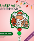 Anatomical Christmas - Badge Reel - rae & grace - Permanent/Beads