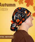 Autumn Luxe  - Scrub Cap - rae & grace - Ponytail - Matching Top