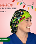 Barkin’ Around The Tree - Scrub Cap - rae & grace - Bouffant