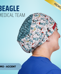 Beagle Medical Team - Scrub Cap - rae & grace - Euro - Accent Top