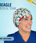 Beagle Medical Team - Scrub Cap - rae & grace - Euro - Matching Top