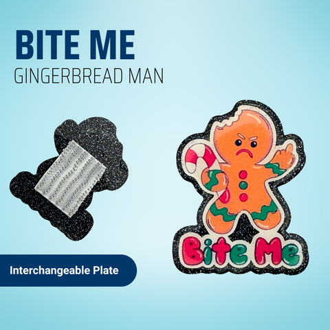 Bite Me - Gingerbread Man - Badge Reel