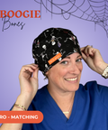 Boogie Bones  - Scrub Cap - rae & grace - Euro - Matching Top