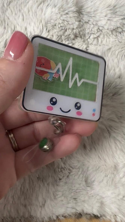 Heart Monitor - 3D Badge Reel