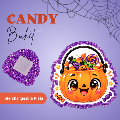 Candy Bucket - Badge Reel - rae & grace - Interchangeable Plate Only