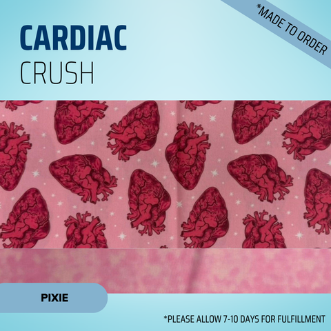 Cardiac Crush - Scrub Cap - rae & grace - Pixie - *Made to order