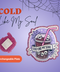 Cold Like My Soul - Badge Reel - rae & grace - Interchangeable Plate Only