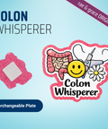 Colon Whisperer - Badge Reel - rae & grace - Interchangeable Plate Only