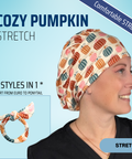 Cozy Pumpkin Patch - Scrub Cap - rae & grace - Stretch