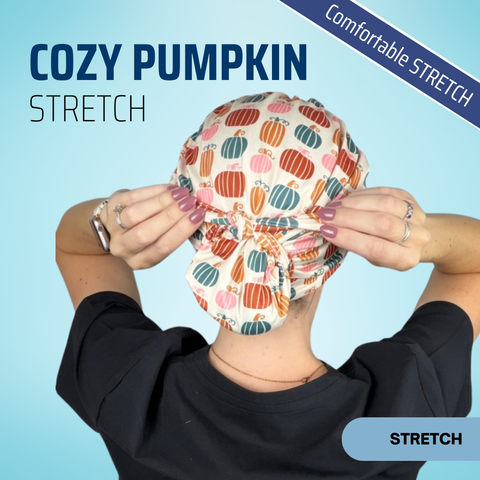 Cozy Pumpkin Patch - Scrub Cap - rae & grace - Pixie - *Made to order