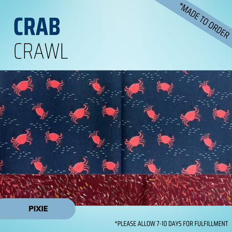 Crab Crawl - Scrub Cap - rae & grace - Pixie - *Made to order