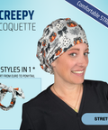Creepy Coquette - Scrub Cap - rae & grace - Stretch