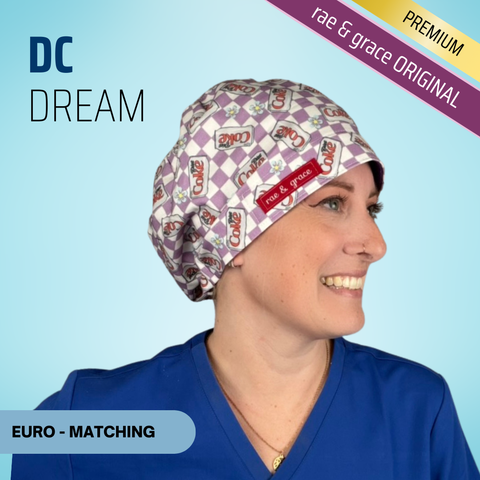 Dc Dream - Scrub Cap - rae & grace - Euro - Matching Top
