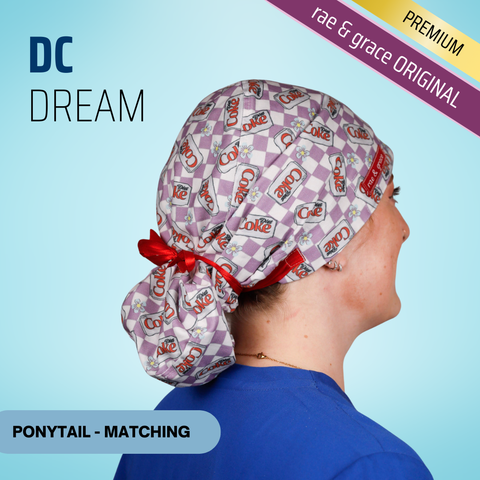 Dc Dream - Scrub Cap - rae & grace - Ponytail - Matching Top