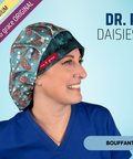 Dr P. Daisies - Scrub Cap - rae & grace - Bouffant