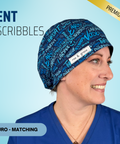 Ent Scribbles - Scrub Cap - rae & grace - Euro - Matching Top