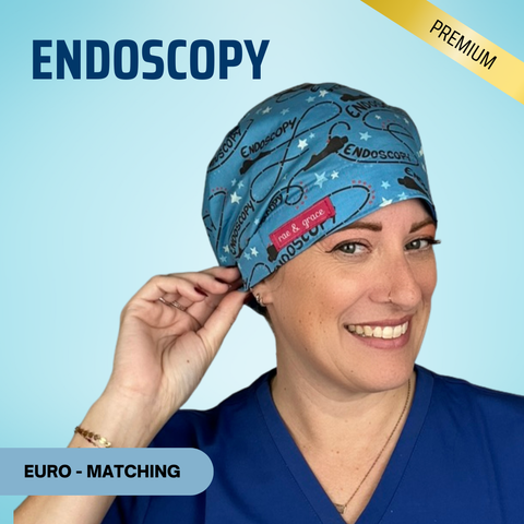 Endoscopy - Scrub Cap - rae & grace - Euro - Matching Top