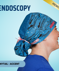 Endoscopy - Scrub Cap - rae & grace - Ponytail - Accent Top
