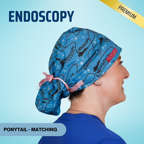 Endoscopy - Scrub Cap - rae & grace - Ponytail - Matching Top
