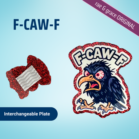 F-CAW-F - Badge Reel - rae & grace - Interchangeable Plate Only