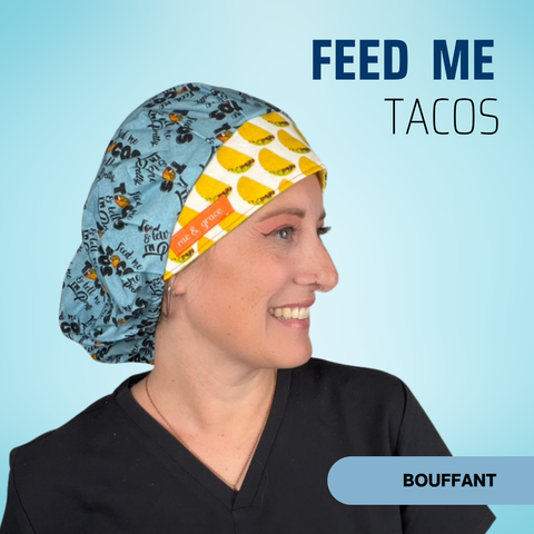 Feed Me Tacos - Scrub Cap - rae & grace - Bouffant