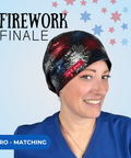 Firework Finale - Scrub Cap - rae & grace - Euro - Matching Top