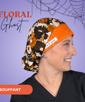 Floral Ghosts - Scrub Cap - rae & grace - Bouffant